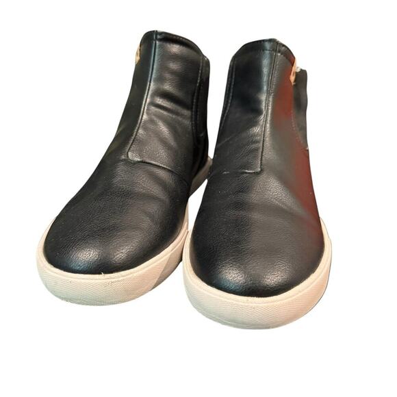 SAOLO Yamba slip on Chelsea sneaker vegan leather corkbed sole black - Picture 8 of 10